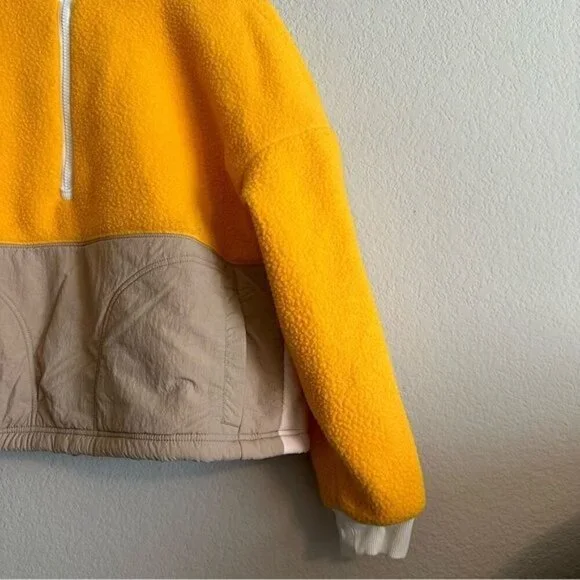 Fabletics Mallory Fleece Pullover Women’s Size Small Yellow/Tan - Picture 11 of 13